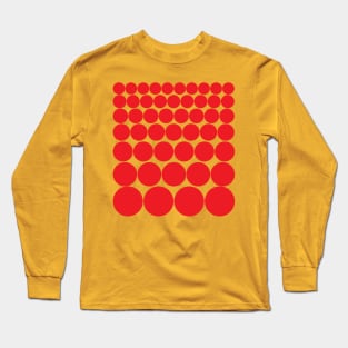 Red Spheres Long Sleeve T-Shirt